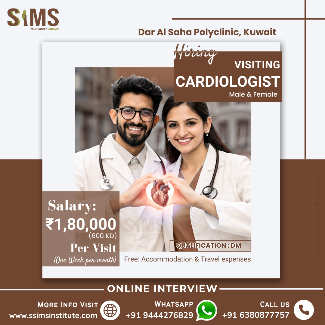 Visiting Cardiologist – Kuwait — Gulf job poster